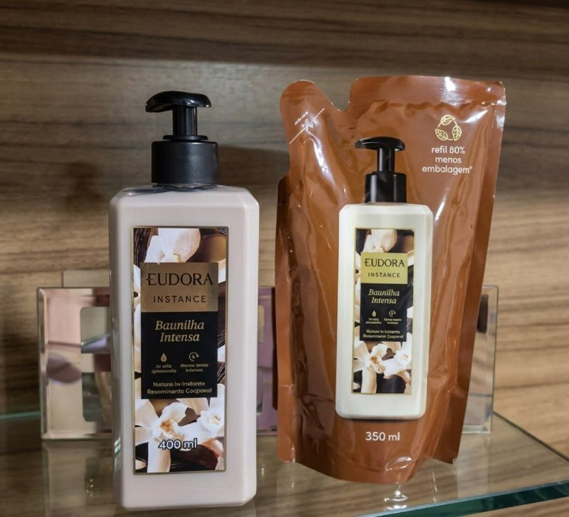 Combo Instance Baunilha: Creme Hidratante 400ml + Refil 350m
