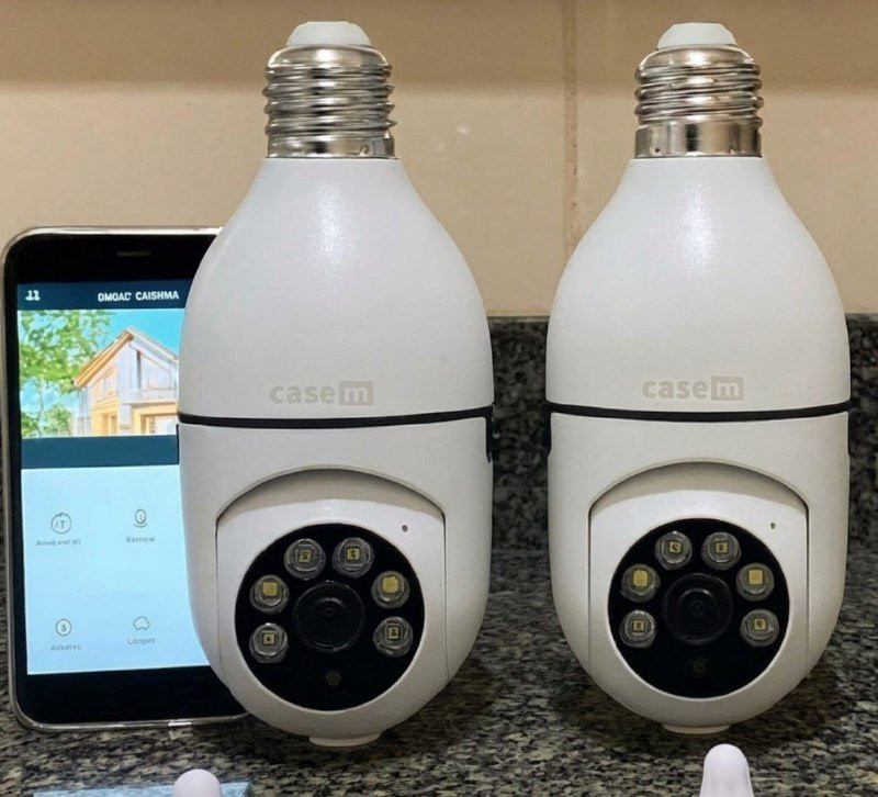 BBB CASEIRO Kit com 2 Câmeras de Segurança IP WiFi com Visão Noturna Interna 360º