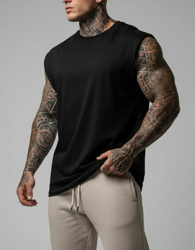 Kit com 3 Regata Oversized 100% Algodão