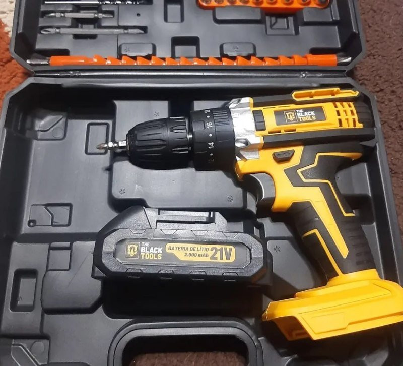 Parafusadeira e Furadeira Impacto The Black Tools 3/8