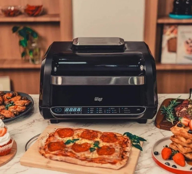Fritadeira Elétrica Air Fryer 8 Em 1 WAP Barbecue 220v