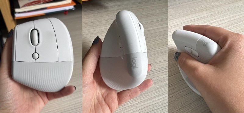 Mouse Sem Fio Logitech Lift Vertical com Design Ergonômico