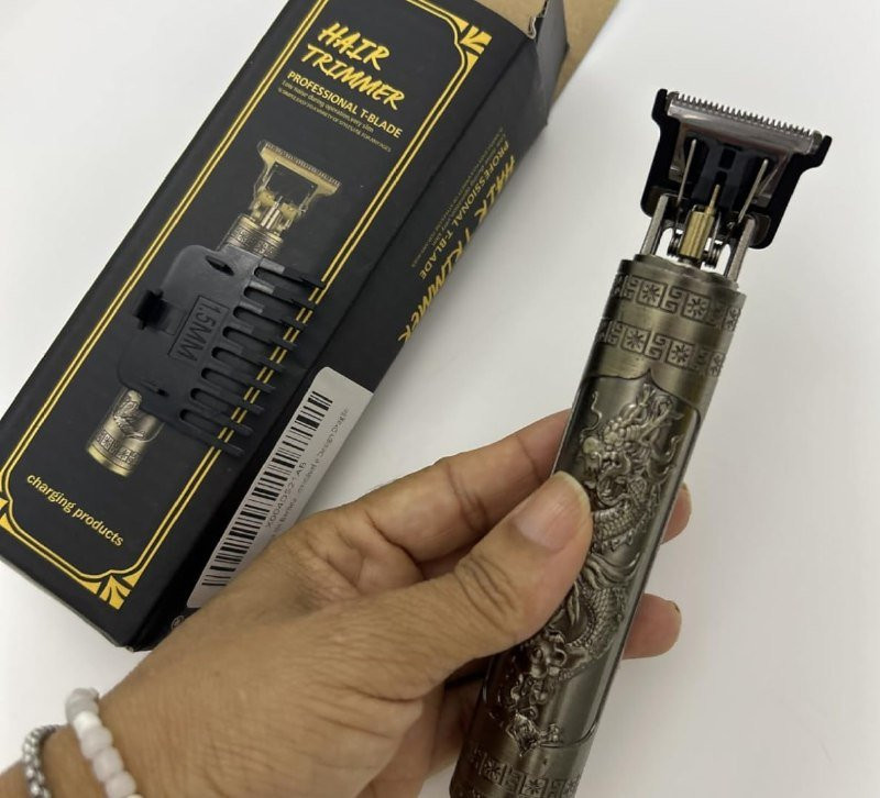Máquina de Barbear e Cortar Cabelo Sem Fio Recarregável