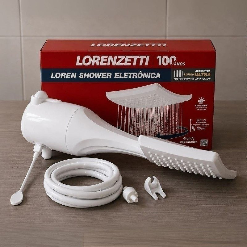 Chuveiro Lorenzetti Loren Shower Ultra Eletrônico Branco 7500W