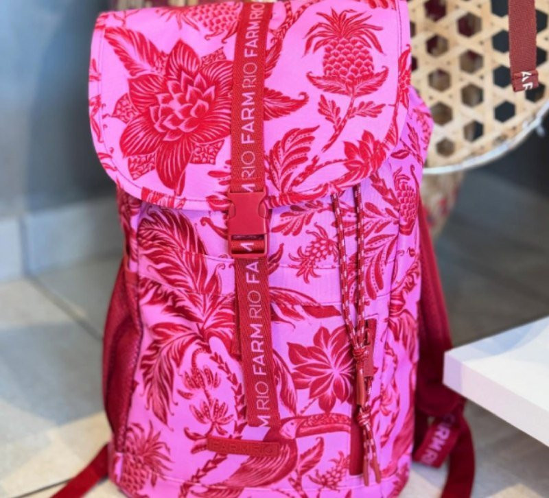 Mochila Farm Coisa Nossa Amalfi Vermelha