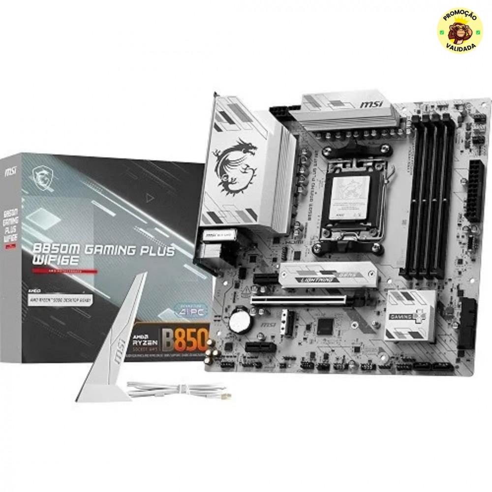 MSI B850M GAMING PLUS WIFI6E Placa Mãe AM5 DDR5